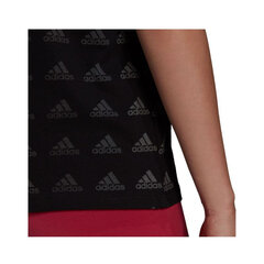 Marškinėliai moterims Adidas WMNS Essentials Gradient Logo W GM5558, juodi kaina ir informacija | Marškinėliai moterims | pigu.lt