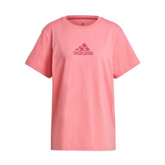 Marškinėliai moterims Adidas Badge of Sport Graphic GP7352, rožiniai цена и информация | Спортивная одежда для женщин | pigu.lt