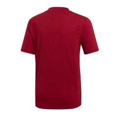 Marškinėliai vaikams Adidas Striped 19 Jr DW9717, raudoni kaina ir informacija | Marškinėliai berniukams | pigu.lt