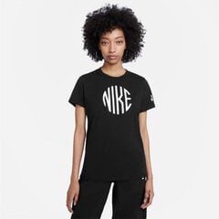 Футболка женская Nike Sportswear W DJ1816 010, черная цена и информация | Футболка женская Kinga, разноцветная | pigu.lt