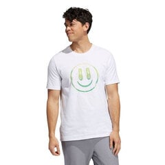 Marškinėliai vyrams Adidas You Feel Me Tee M H19307, balti цена и информация | Мужские футболки | pigu.lt