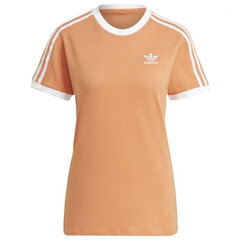 Футболка женская Adidas Adicolor Classics 3 Stripes Tee W GN2916, оранжевая цена и информация | Женские футболки | pigu.lt