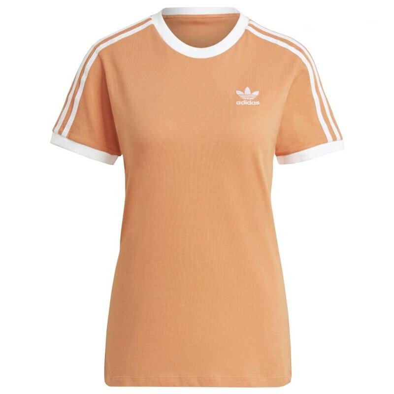Marškinėliai moterims Adidas Adicolor Classics 3 Stripes Tee W GN2916, oranžiniai цена и информация | Marškinėliai moterims | pigu.lt