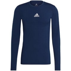 Marškinėliai vyrams Adidas Compression Long Sleeve Tee M GU7338, mėlyni kaina ir informacija | Vyriški marškinėliai | pigu.lt