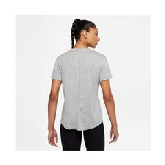 Marškinėliai moterims Nike Dri Fit One W DD0638073, pilki kaina ir informacija | Marškinėliai moterims | pigu.lt
