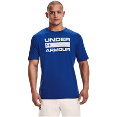 Футболка мужская Under Armour Team Issue Wordmark SS Tee M 1329582432, синяя цена и информация | Мужские футболки | pigu.lt