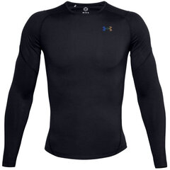 Marškinėliai vyrams Under Armor Rush Heatgear 20 Compression Long Sleeve M 1358233001, juodi kaina ir informacija | Vyriški marškinėliai | pigu.lt