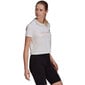 Marškinėliai moterims Adidas Gradient Logo Cropped T Shirt W GM5577, balti kaina ir informacija | Marškinėliai moterims | pigu.lt