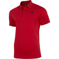 Marškinėliai vyrams 4F M NOSH4 TSM355, raudoni kaina ir informacija | Vyriški marškinėliai | pigu.lt
