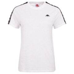 Футболка женская Kappa Jara T Shirt W 310020 110601, белая цена и информация | Женские футболки | pigu.lt