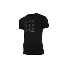 Marškinėliai vyrams 4F M H4Z21 TSM018, juodi kaina ir informacija | Vyriški marškinėliai | pigu.lt