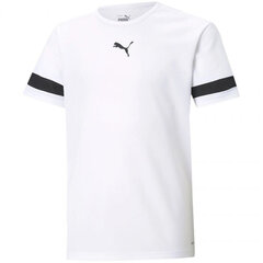 Спортивная футболка для детей Puma teamRise Jersey Jr. 704938 04, белая цена и информация | Рубашки для мальчиков | pigu.lt