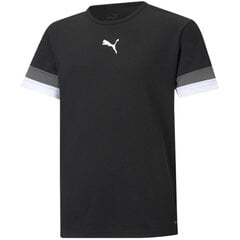 Футболка детская Puma TeamRise Jersey Jr 704938 03, черная цена и информация | Рубашка для мальчиков | pigu.lt