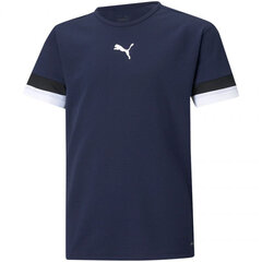 Marškinėliai vaikams Puma TeamRise Jersey Jr 704938 06, mėlyni kaina ir informacija | Marškinėliai berniukams | pigu.lt