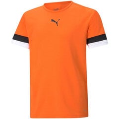 Футболка детская Puma TeamRise Jersey Jr 704938 08, оранжевая цена и информация | Рубашки для мальчиков | pigu.lt