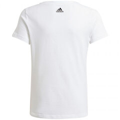 Marškinėliai vaikams Adidas Essentials Logo Tee Jr GN4045, balti kaina ir informacija | Marškinėliai berniukams | pigu.lt