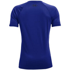 Детская футболка Under Armour Y Tech Big Logo SS T-shirt Jr 1363283 400, синяя цена и информация | Рубашка для мальчиков | pigu.lt