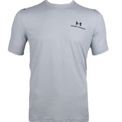 Футболка мужская Under Armour Rush Energy Short Sleeve M 1366138014, серая цена и информация | Мужские футболки | pigu.lt