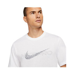 Marškinėliai vyrams Nike Pro Dri Fit M DD6883100, balti kaina ir informacija | Vyriški marškinėliai | pigu.lt