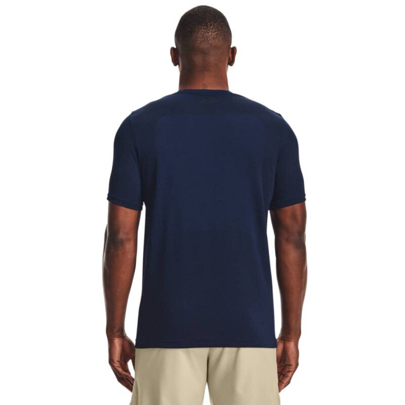 Marškinėliai vyrams Under Armor Seamless SS Tee M 1361131408, mėlyni kaina ir informacija | Vyriški marškinėliai | pigu.lt