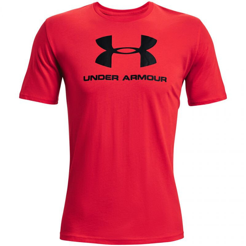 Marškinėliai vyrams Under Armor Sportstyle Logo SS T Shirt M 1329 590 601, raudoni цена и информация | Vyriški marškinėliai | pigu.lt