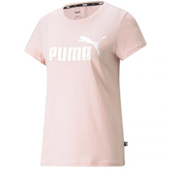 Marškinėliai moterims Puma ESS Logo Tee W 586775 36, rožiniai kaina ir informacija | Marškinėliai moterims | pigu.lt