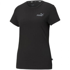 Футболка женская Puma ESS Embroidered Tee W 587901 01, черная цена и информация | Женские футболки | pigu.lt