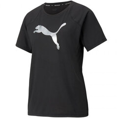 Marškinėliai moterims Puma Evostripe Tee W 589143 01, juodi kaina ir informacija | Marškinėliai moterims | pigu.lt