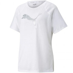 Футболка женская Puma Evostripe Tee W 589143 02, белая цена и информация | Женские футболки | pigu.lt