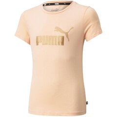 Детская футболка Puma ESS Logo Tee Jr 587041 91, оранжевая цена и информация | Рубашки для мальчиков | pigu.lt