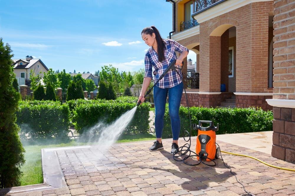 HIGH PRESSURE WASHER 1400W/DAW 400 DAEWOO цена и информация | Plovimo įranga | pigu.lt