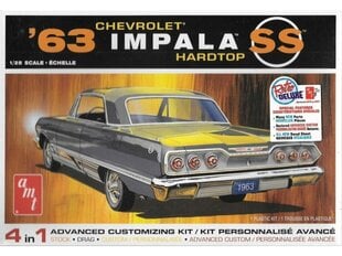 Konstruktorius AMT - '63 Chevy Impala Hardtop 4 in 1 Customizing Kit, 1/25, 01149 kaina ir informacija | Konstruktoriai ir kaladėlės | pigu.lt