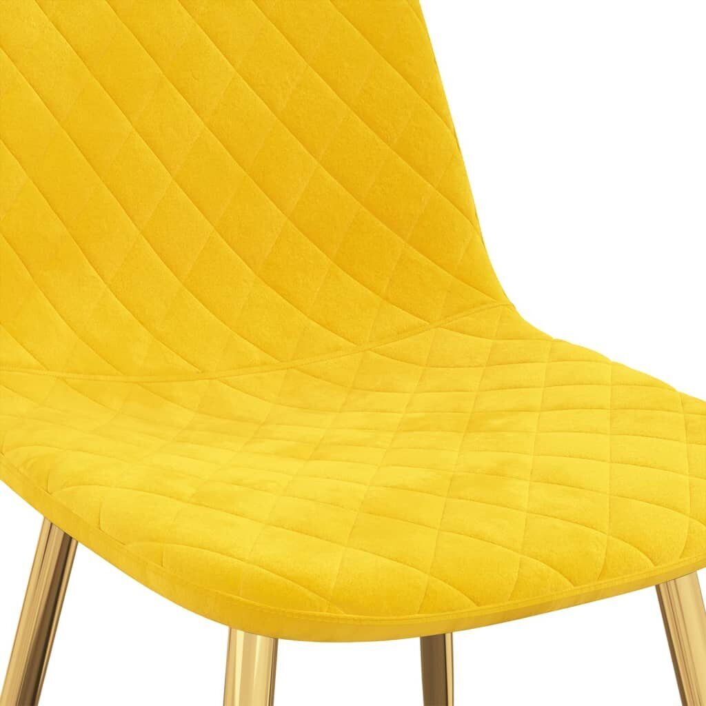 Valgomojo kėdės, 2 vnt, geltonos kaina ir informacija | Virtuvės ir valgomojo kėdės | pigu.lt
