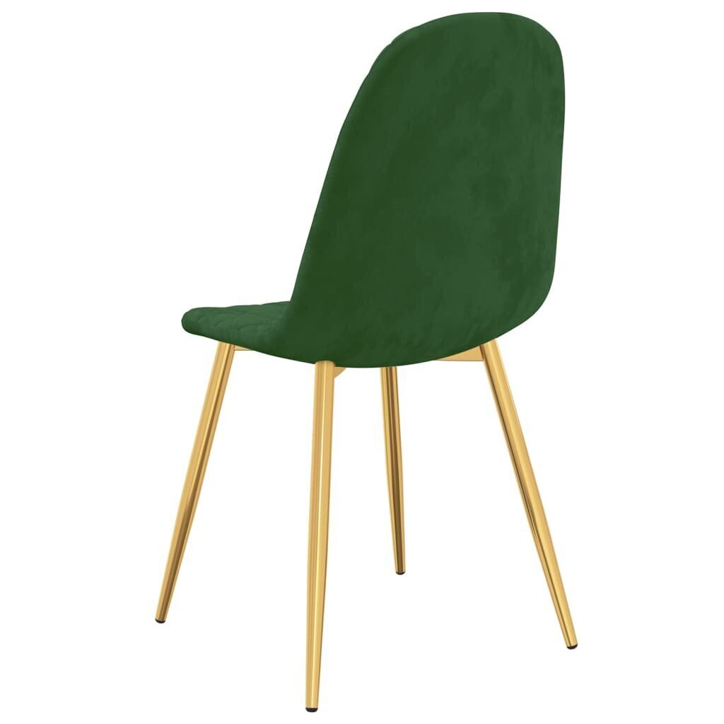 Valgomojo kėdės, 4 vnt, žalios цена и информация | Virtuvės ir valgomojo kėdės | pigu.lt