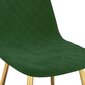 Valgomojo kėdės, 4 vnt, žalios kaina ir informacija | Virtuvės ir valgomojo kėdės | pigu.lt