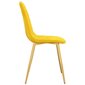 Valgomojo kėdės, 4 vnt, geltonos цена и информация | Virtuvės ir valgomojo kėdės | pigu.lt