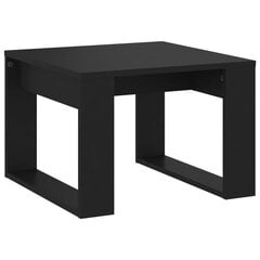 Šoninis staliukas, 50x50x35 cm, juodas цена и информация | Журнальные столики | pigu.lt