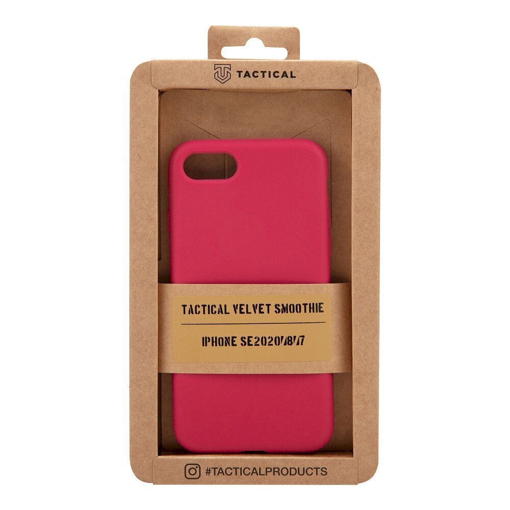 Telefono dėklas Tactical Velvet Smoothie Cover, skirtas Apple iPhone 7/8/SE2020 Sangria цена и информация | Telefono dėklai | pigu.lt