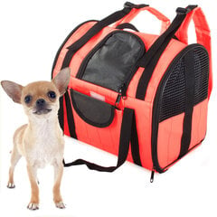 Krepšys šunų - kačių nešiojimui, oranžinis kaina ir informacija | Transportavimo narvai, krepšiai | pigu.lt