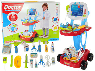 Medicininis rinkinys vežimėlyje Leantoys, 17 elementų kaina ir informacija | Žaislai mergaitėms | pigu.lt
