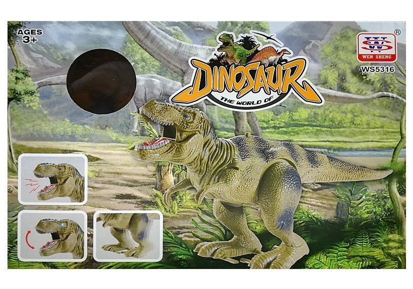 Baterijomis valdomas dinozauras, Tyrannosaurus Rex kaina ir informacija | Žaislai berniukams | pigu.lt