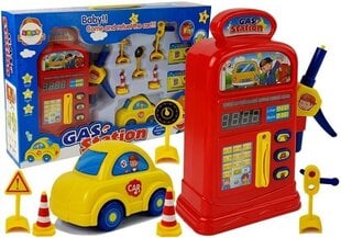 Станция техобслуживания с автомобилем и дорожными знаками цена и информация | Игрушки для мальчиков | pigu.lt