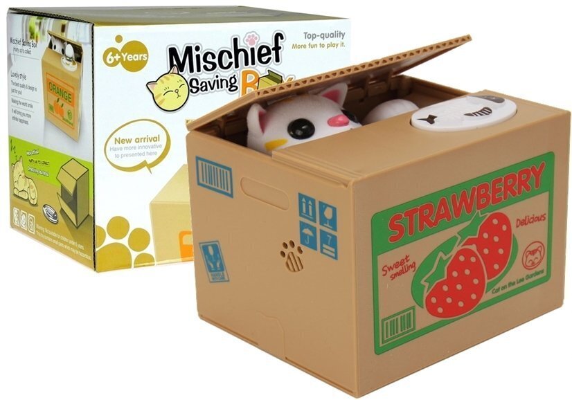 Taupyklė kačiukas dėžutėje kaina ir informacija | Lavinamieji žaislai | pigu.lt