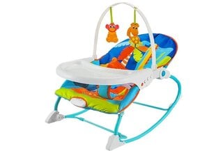 Gultukas kūdikiui 2in1 Lean Toys, blue, 72x49x35 cm kaina ir informacija | Gultukai ir sūpynės | pigu.lt
