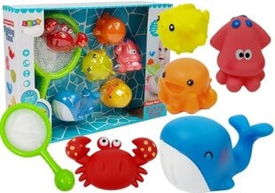 Rinkinys, skirtas maudyti vandens gyvūnus Lean toys цена и информация | Игрушки для малышей | pigu.lt