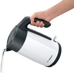 Чайник Bosch TWK 7L461, 2400 W, 1.7 l белый цена и информация | Электрочайники | pigu.lt