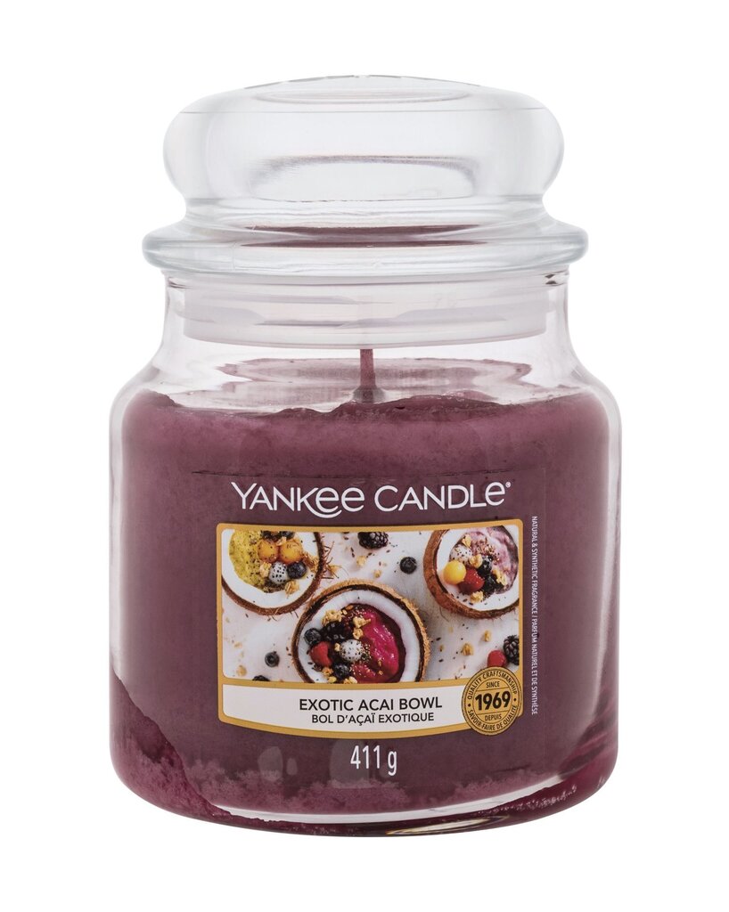 Kvapioji žvakė Yankee Candle Exotic Acai Bowl 411 g цена и информация | Žvakės, Žvakidės | pigu.lt