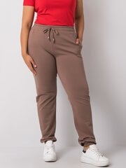 Расклешенные брюки для женщин, коричневые цена и информация | Женские брюки | pigu.lt