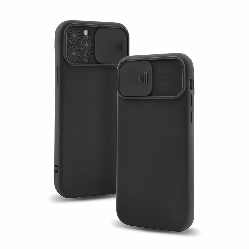 Mocco Matte Silicone Back Case Camera Protect, Juodas цена и информация | Telefono dėklai | pigu.lt