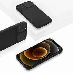 Mocco Matte Silicone Back Case Camera Protect, Juodas kaina ir informacija | Telefono dėklai | pigu.lt